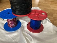 Ruban / Galon séquin paillette 50 mm de large couleur : Noir