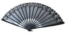 Superbe grand éventail XIX°