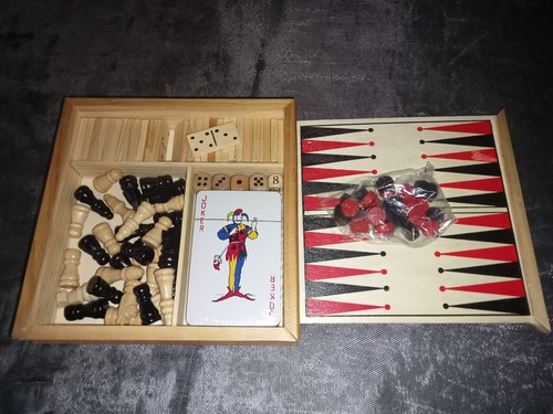 Coffret jeux bois dames - jeux,