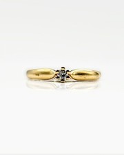 Bague or 18k 1.88grs Solitaire