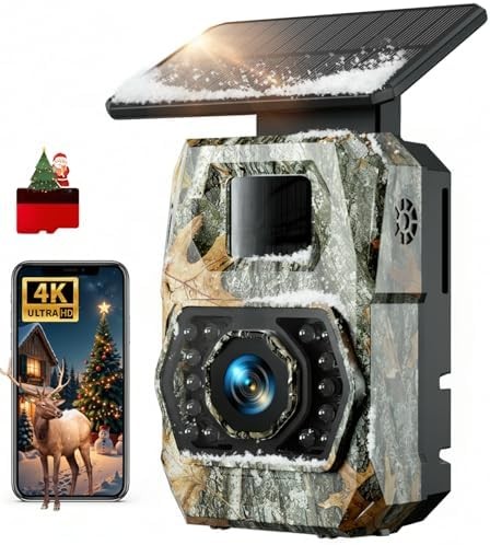 Caméra chasse solaire - 60mp, 4k