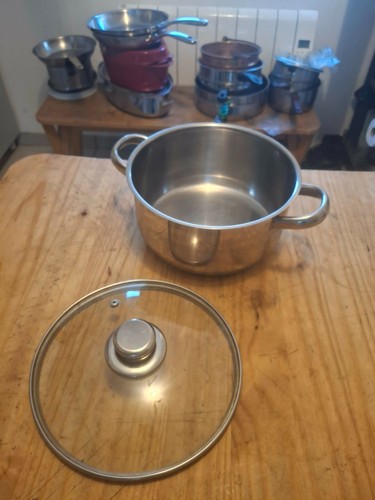 Faitout inox couvercle - couvercle, en