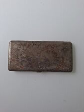 Antique engraved cigarette box.metal ancienne boîte à cigarette gravé.