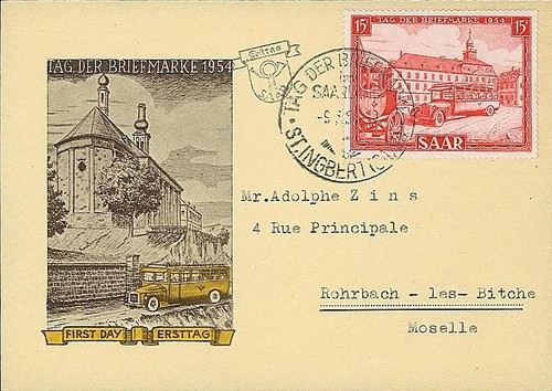 Jt54st2 1954 carte maximum - -,