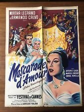 Affiche Originale du Film MASCARADE D’AMOUR 1953 de Ladislao Vajda