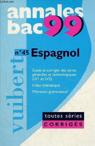 Annales baccalauréat 1999 - annales,