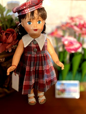 poupee neuve petitcollin FRANCETTE laquee  numeros2119 yeux BLEU e t enue lib