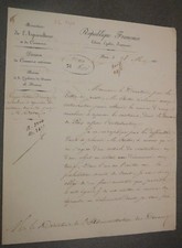 Coutellerie. Lettre Importation Machine à repasser les Couteaux. M. Creton.1851