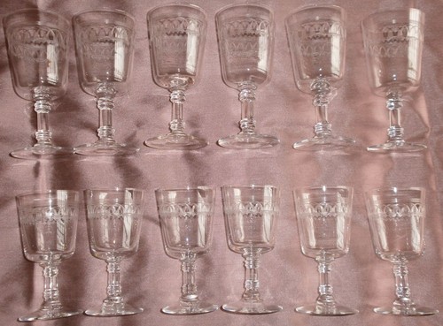 Verres cristal gravé - verres, en