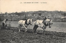 CPA 60 LES BORDS DE L'OISE LA CHARRUE