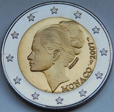 Très belle réplique 2 Euro Monaco 2007 Grace Kelly pièce copie copy