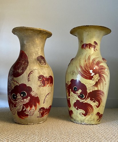Fabulous antique foo dog asian - antique,