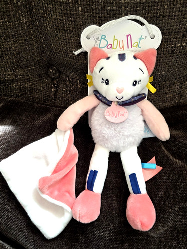 Doudou chat baby nat - nat, pollen
