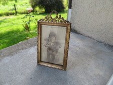ancien cadre photo en bronze
