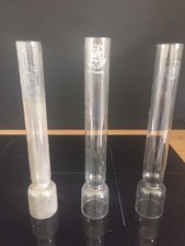 TUBE CHEMINÉE Verre Soufflé LAMPE A PETROLE Lot De 3