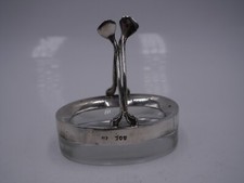 RARE PANIER EN ARGENT MASSIF ET VERRE ORIGINE ANGLETERRE ART NOUVEAU 1895