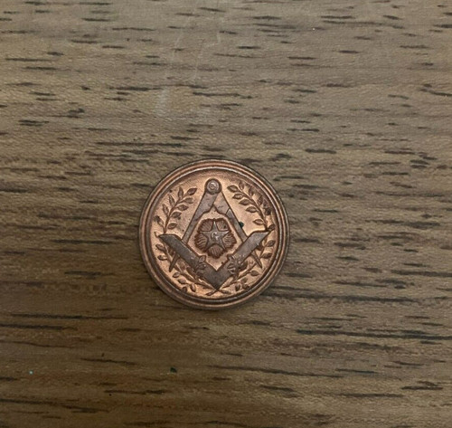 Rare jeton franc - , maçonnerie