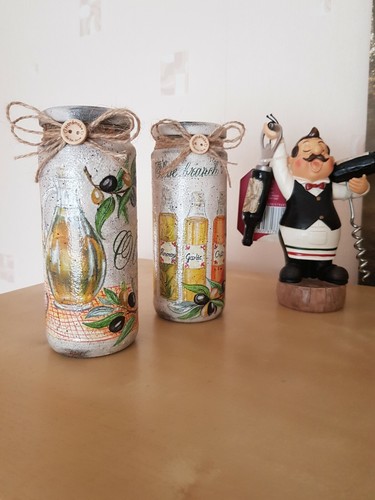 Lot deux pots shabby - lot, de