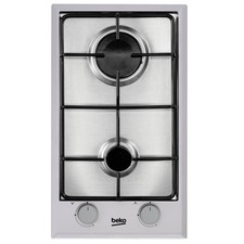 beko domino gaz 30cm 2 feux inox HDCG32220FX 
