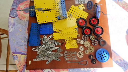 Meccano bleu lot - et, de