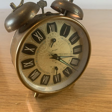 Reveil Mécanique Jerger Cuivre Rétro Vintage Ref Gh 