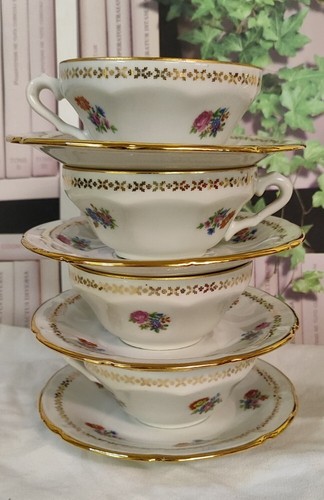 Tasses porcelaine décor - en,