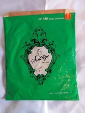 Bas Nylon  LOT DE 2 Vintage Sortilege De Paris Tres Fin  T1 sexy calze kousen