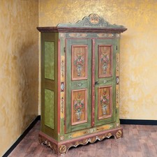 Voglauer Armoire De Salon Vert Antique Année 1800 Vintage À Usage Multiple