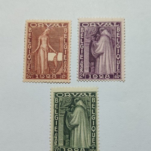 Timbres belgique orval 1928 - belgique,