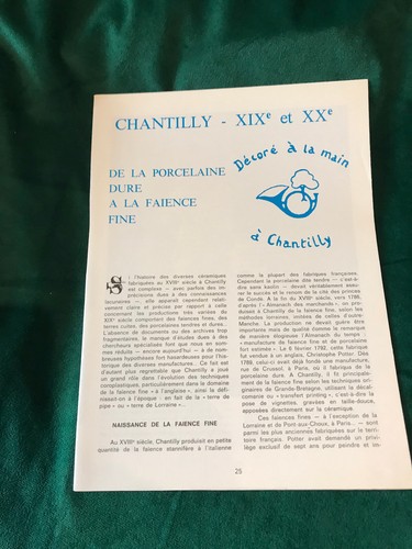 Document chantilly xixe xxe - chantilly, et