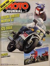 MOTO JOURNAL 753 MARTIN HONDA VF 750 R SUZUKI GSX-R 750 Vespa T5 PEUGEOT 50 1986