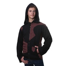 Art et Magie Homme Goa Sweat Veste en Coton Punk Goth Hoody  