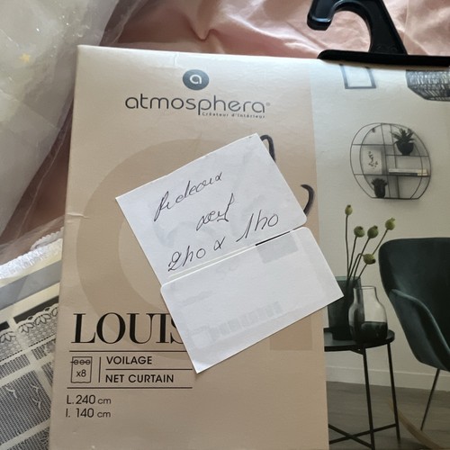 Atmosphera voilage louis - voilage, blanc