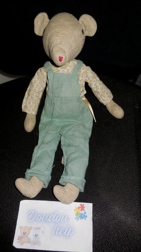 Doudou peluche souris - doudou, papa
