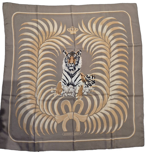 Carré hermès vintage tigre - hermès,