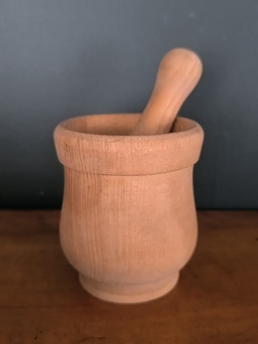 Mortier pilon artisanal en - mortier,