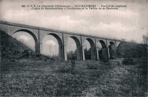 Cpa roumazieres viaduc de - cpa,