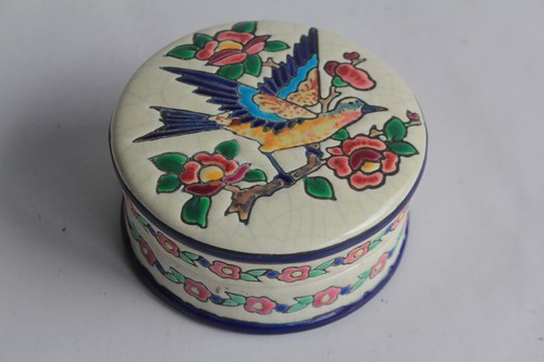 Longwy boite ronde oiseau - longwy,