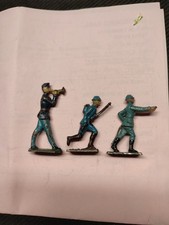 soldats Plomb  ,  1/2 Ronde Bosse  ,deux soldats 1 clairon  ,Heyde, Linéol, Cbg