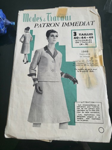 Patron ancien tailleur - , veste
