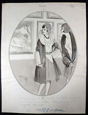 Giffey dessin original signé " Erudité " TBE