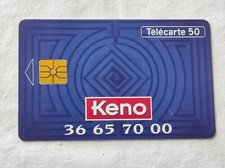 Télécarte française keno - télécarte,