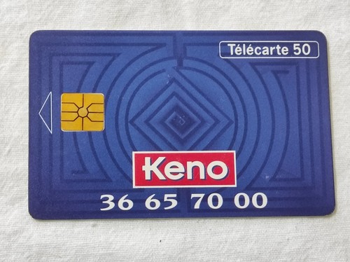 Télécarte française keno - télécarte,