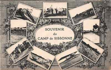 Combat À Sissonne Avion Blindé Front Ouest Carte Postale 1. WK