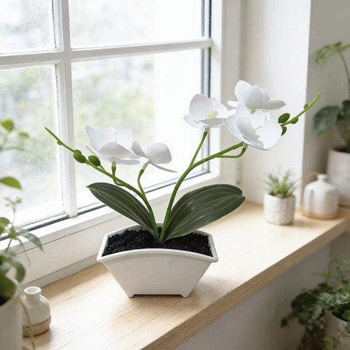 Faux arrangement orchidée