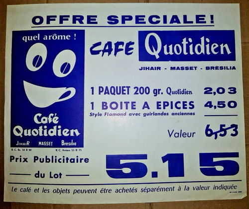 Affiche publicitaire ancien - publicitaire,