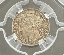 1 Franc Cérès 1872, Paris, petit A, MS64