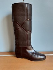 BOTTES CÉLINE VINTAGE cuir fourré RARE