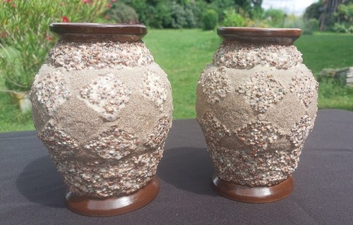Paire vases signés - paire,