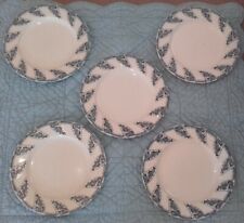 Anciennes assiettes plates faïence terre de fer 19 ème Luneville 